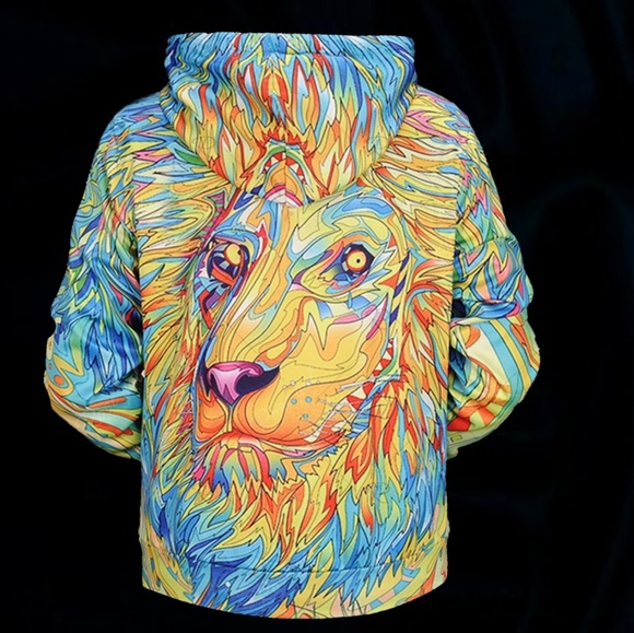 Abstact Lion hoodie - Picture 2 of 5